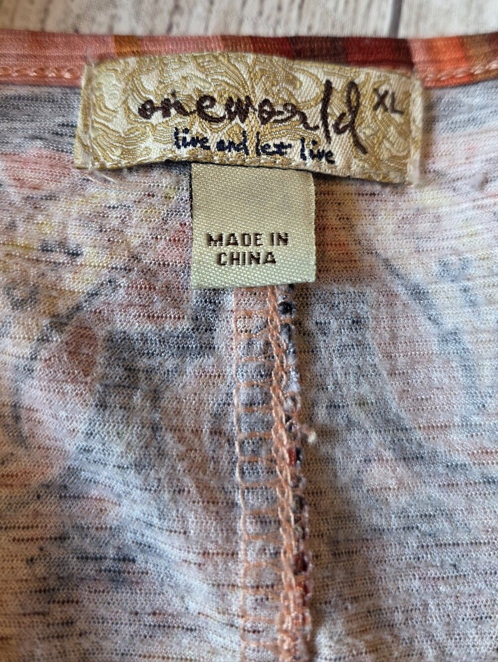 Live and Let Live •Size XL• Witchy Boho Whimsy Longline Top Crochet Detail - Picture 6 of 9